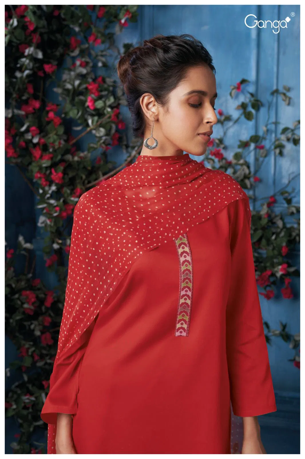 Sayali 2578 By Ganga Heavy Cotton Silk Dress Material Wholesale Clothing Suppliers In India